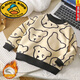 G.Duckkids Kinder Winter plus Fleece Pullover Baby Herbst und Winter verdickte warme Tops Jungen und Mädchen integrierter Pullover-Pullover-Pullover W01-Fleece Little White Rabbit 90