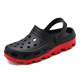Zapatos de agujero de gran tamaño Xuanyuan 47-49 Sandalias especiales para hombres para zapatillas de doble propósito transpirables y sin deslizamiento más grasas más sandalias más grandes S9859 caqui 39