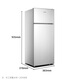 Royalstar Double Door Refrigerator Small Mini Class 1 Energy Efficiency Refrigerator Freezer Rental Household Refrigerator 86A158 Class 1 Energy Efficiency, About One Electricity in Three Days