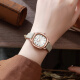 Fiyta fiyta peugeot versátil acero inoxidable reloj luminoso para mujeres 2025 nuevo cuadrado protección de dial pequeña 6198 modelos puros blanco