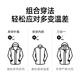 JEEP SPIRIT Jeep pink jacket for women 2025 new outdoor windproof waterproof mountaineering suit three-in-one small fragrance jacket for men and women - light purple [three-in-one/detachable] M