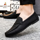Scarecrow (MEXICAN) men's beanie shoes Korean business work casual leather shoes breathable versatile non-slip one-foot men's shoes 2024 spring