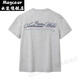 Maycaur Herculesen Summer Avant épaule à manches minces à manches courtes à manches demi-manches T-shirt imprimé rond cou rond à la mode de muscle polyvalent TOPS JO1 JO1 BLANDE BLANC SHEPEVE (IMAGE DANS D9926) M Recommandé (100-130jin [Jin est égal à 0,5 kg]))