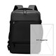 Neue Business -Rucksack -Computertasche Laptop Rucksack Männer Multifunktional Reisetasche Student Rucksack Rucksack Männer graue Einzelgröße