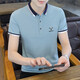 
Hailan summer trendy lapel men's T-shirt POLO shirt business casual cotton collar short-sleeved men's T-shirt clothes white QY673 M