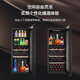 Haier 191 liter red wine cabinet and foreign wine cabinet dual temperature zone dual control multi-functional constant temperature home office air-cooled frost-free vertical refrigerated display cabinet wine foreign wine beer cabinet dual temperature wine cabinet + ice bar 191L adjustable shelf