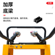 Oluoxun turnover box truck plastic basket tool cart manual egg basket trolley vegetable and aquatic product basket special truck forklift ZX601-reinforced type applicable width 31-51cm