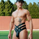 
Men's underwear sexy U convex low waist sports thong men's underwear men's shorts large bag black S
