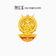 Chao Acer Filigree Dragon Egg Gold Pendant Women's Foot Gold Pendant Zodiac Dragon Zodiac Year Girl Send Girlfriend Birthday Gift YD F Year of the Dragon New Single Pendant (Necklace Not Included)