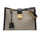 Gucci (g) Ancient (G) Sage d'épaule GG Series GG pour copine cadeau / ébène beige / ebony white edge 479197khnkg9761