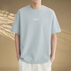 
KOOSHI luxury white short-sleeved T-shirt for men in summer thin cool loose top casual round neck half-sleeved T-shirt for men WT52C1047 white M