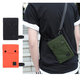 Fahrt im Ausland ID-Beutel Passportbag Halfer Hals Nylon High-End Passport Bag wasserdichte Wechseln Sie große Mobiltelefonbeutel Schwarz