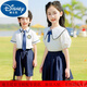 迪士尼（Disney）学生校服园服小学生夏学院风男生套装儿童幼儿园园服校服班服短袖 6630 炫白 夏款男 套装 100