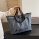Retro -Tasche Frauen große Kapazität 2025 Neues Casual Crossbody Business Gepäckbeutel vielseitige einfache Ausflugsbeutel grau