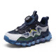 Hongxing Erkeke [Gleicher Stil im Einkaufszentrum] Kings Boys 'Sneakers im Sommer Single Net Atmungsaktives Kinder ohne Schlupf- und Anti-Odor-Jungen rotierende Schnalle Running Net Shoes 3897 Schwarz und Rot [atmungsaktiv