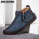 Bee ichiro zapatos de cuero casual para hombres de otoño de cuero otoño