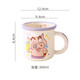 Crayon Shin-chan Ceramic Mug Cartoon Cute High-Looking Girl Children's Water Cup Scale Milk Cup Microwaveable Summer Moon Cup-Zaemon