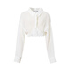 
Ainos Essi [same style in the mall] 2025 autumn new product short shell style shirt short jacket for women 40711002 white S