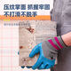 压纹劳保手套耐磨乳胶橡胶防油工作防滑防水建筑工地干活劳保手套 灰兰698压纹 12双