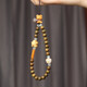 Natural sandalwood mobile phone chain Bodhi running ring pendant high-end exquisite beaded mobile phone lanyard original design bracelet sandalwood beaded mobile phone anti-lost lanyard