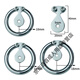 Male urethra rod glans hood male slave punishing torture instrument sm sex torture instrument dog slave pseudo-girl negative electrode stainless FRRK-15940MM card ring + removable solid steel ball post