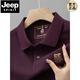 Jeep Spirit Summer New Pure Pure Cotton Herren Kurzärärmelte Polo-Hemd High-End-Stick-Rever-T-Shirt großer, vielseitiger, halbärmeliger Männerkleidung 6626 Black M 48 [Empfohlen 100-125 Jin [Jin gleich 0,5 kg]]