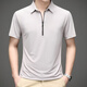 
Septwolves 2025 new summer half zipper t-shirt men's short-sleeved quick-drying polo shirt top ice silk half-sleeved summer men's clothing 1381 black S 165