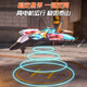 Live stone children's remote control aircraft foam resistant to falling 6-12 years old children's drone flight simulation model toy remote control fighter Beginner model [intelligent fixed-high hover + double electric + gift box 3-6 years old boy's remote control foam fighter