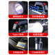 AUX (AUX) strong light flashlight with ultra-long battery life, ultra-bright outdoor solar charging long-range shooting portable patrol searchlight Cialis 9900W with 30h battery life, four lithium batteries with side lights