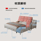 
Dudumeijia simple multifunctional leather bed multifunctional massage bed master bedroom 2m 1.8m leather art bed bedroom wedding bed large bed 9923