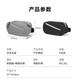 
Made in JD.com, four-layer zoned water-repellent breast bag, cycling sports casual bag, crossbody bag, shoulder bag, black 2.25L