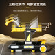 霍约斯德国2025新款婴儿学步车防o型腿宝宝6到18个月多功能可折叠儿童助 活力黄-标准款【餐盘+音乐盒+灯带】【升级车身坐兜