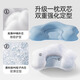 Jingqi Baby Shaping Pillow Anti-deviation Head Correcting Head Shape Correction 0-6-12 Months Newborn Baby Pillow Blue 7A Antibacterial Cooling and Warming Double Sided