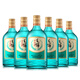Jinpai Maopu herbal wine herbal liquor green buckwheat 42% 258ml*6 non-original box self-drinking New Year gift
