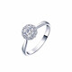 Pt950 Platinum Brilliant Star Moissanite Diamond Ring Female Wedding Ring Valentine's Day Gift for Girlfriend Brilliant Star Round Bag Bare Arm 30 Minutes - Light Luxury Model Close your mouth and you need to contact customer service/remark the circle number