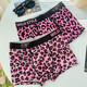 Ayub Men's Underwear Leopard Print Ice Silk Four Corners Pink Sexy Boxer Pants Low-waisted 7A Crotch Fashion Boys Young 1375+1376+13783 Packages Within L10