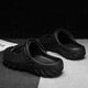 Herren Summer Wear 2025 Neuer Strand mit dicker Locked Anti-Rutsch-Anti-Odor-Bag-Toe Halb-Sand-Hausschuhen für Männer schwarz 42