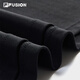 FILA FUSION斐乐潮牌女子针织长袖衫2025秋新款时尚修身半拉链长T 正黑色-BK XS 155/76A/XS