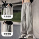 Playboy Casual Hosen für Männer im Sommer dünne lose Hosen für Männer für Männer trendy Marken breitbeiniger vielseitiger Sportarten Schnell trocknende Hosen für Männer 6636 Khaki + Black [Zwei-teiliger Rabatt] 3xl [Empfohlen 165-175jin [Jin gleich 0,5 kg] tragen]