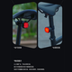 Xide Sheng (xds) road mountain bike water bottle cage fender lock pump front bag seat cushion cover helmet tail light accessories tail light-brake sensor