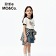 
little MO/Co. Cat and mouse co-branded series little moco children's clothing 25 autumn clothes children's antibacterial parent-child short-sleeved T-shirt off-white antibacterial 140 140/68