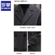 ROMON men's double-sided woolen coat 2025 mid-length autumn and winter woolen coat woolen windbreaker men's rhombus gray XL 180 recommended 140-155 Jin Jin equals 0.5 kg