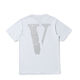 Vlone Back-Hot Diamond Big V Kurzärmelte P0P Up Guerilla Store Limited Style Männer und Frauen-Strass-Steinpaar T-Shirt 6198 Schwarz S