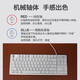 Logitech logitech K835 Mario Wired Mecánico Teclado Mecánico Oficina de juego suspendido Pequeño cuaderno de 84 teclas Periférico 95 Nuevo tema de perro Yugui Eje verde