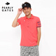 PEARLY GATES Golf Summer Men's PG New Short Sleeve T-Shirt POLO Shirt Casual Fashion Golf Breathable Sports Top Green 053-4260701-141 M