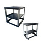 Einfacher Schrank 9U12U Einfacher Schrank Offener 19-Zoll-Verstärker-Verstärker Audio KTV Montageschrank DIY Rack Schwarz 1429 mm Höhe 723 mm Tiefe 1x1x1cm