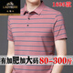 老爷车300斤肥佬男士加肥加大t恤短袖POLO.衫宽松显瘦夏季百搭胖子T恤 绿色 1695 7XL 210码建议275-300斤