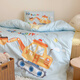 Kindergarten three-piece quilt set, pure cotton Class A quilt, kindergarten bedding, nap special back-to-school quilt, six-piece set, blue excavator, Class A maternal and infant grade, with handbag Kindergarten three-piece set 60x135 This Specification does not include a handbag