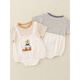 Mini Balabala (Mini Balabala) Baby kurzärmelige Kleidung Sommer Dünner Baby Jungen Sommer Jumpsuit Neugeborenes Vollmondkrabrenanzug 6210 Weiß 80 cm