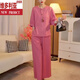 Victoria's Style Loose Casual and à la mode pour femmes 2025 Été Nouveau pantalon large en lin slim de grande taille pantalon deux pièces Rouge Rouge M recommandée 80-120Jin [Jin est égal à 0,5 kg]